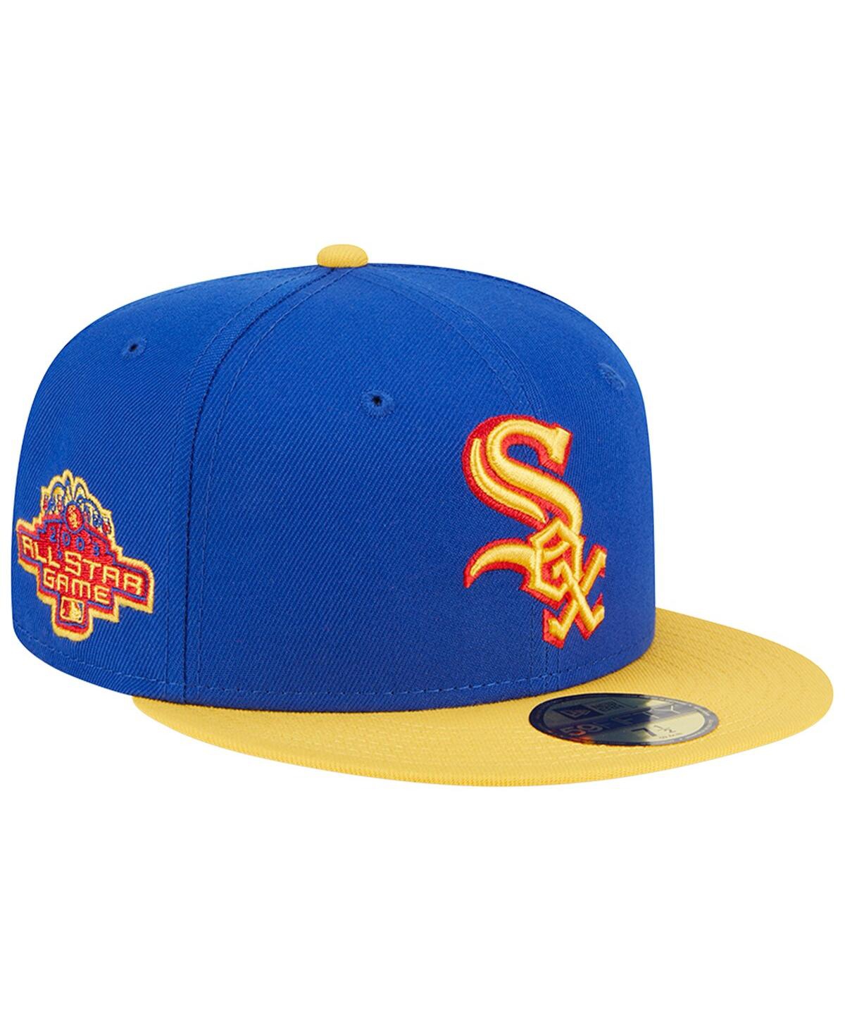 Shop New Era Men's  Royal, Yellow Chicago White Sox Empire 59fifty Fitted Hat In Royal,yellow