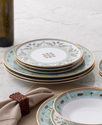 Serene Garden 12-Piece Dinnerware Set, Service For 4