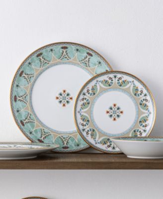 Serene Garden 12-Piece Dinnerware Set, Service For 4