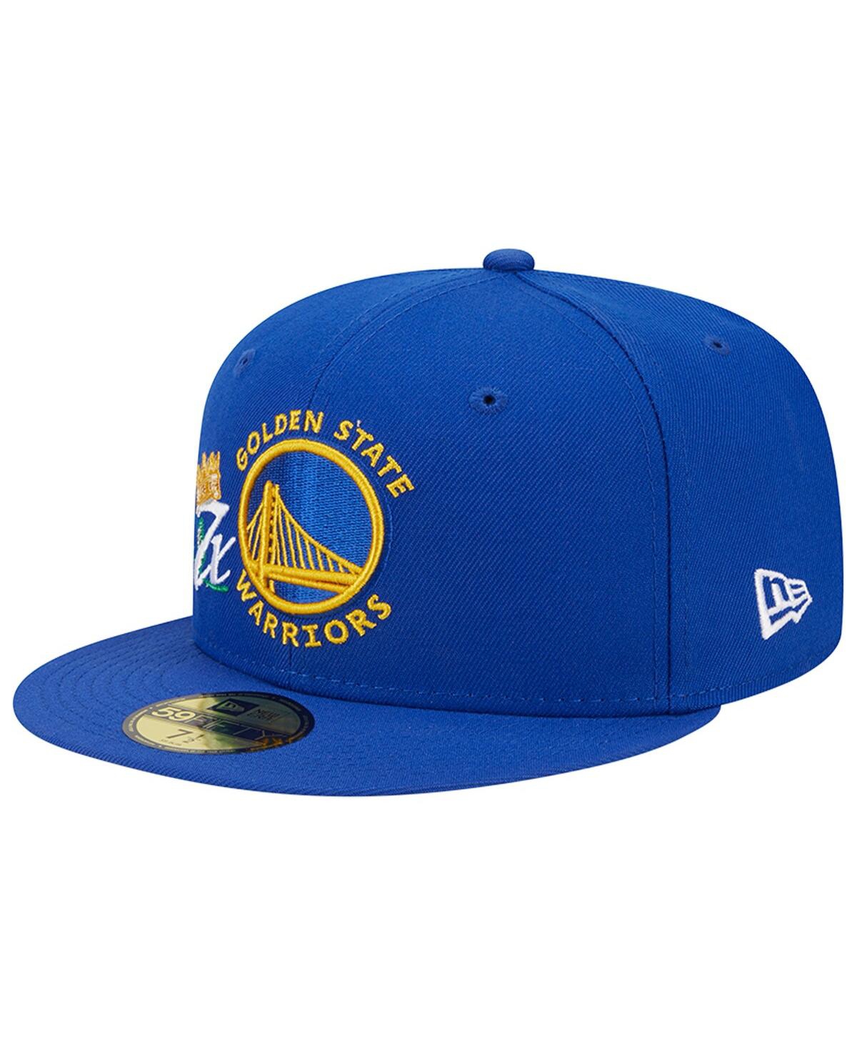 Men's New EraGolden State Warriors Crown Champs 59FIFTY Fitted Hat - Royal