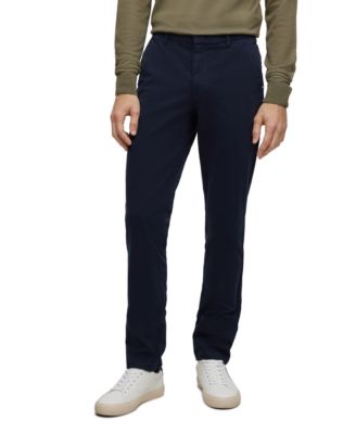 Hugo Boss - Men's Stretch-Cotton Gabardine Slim-Fit Chinos