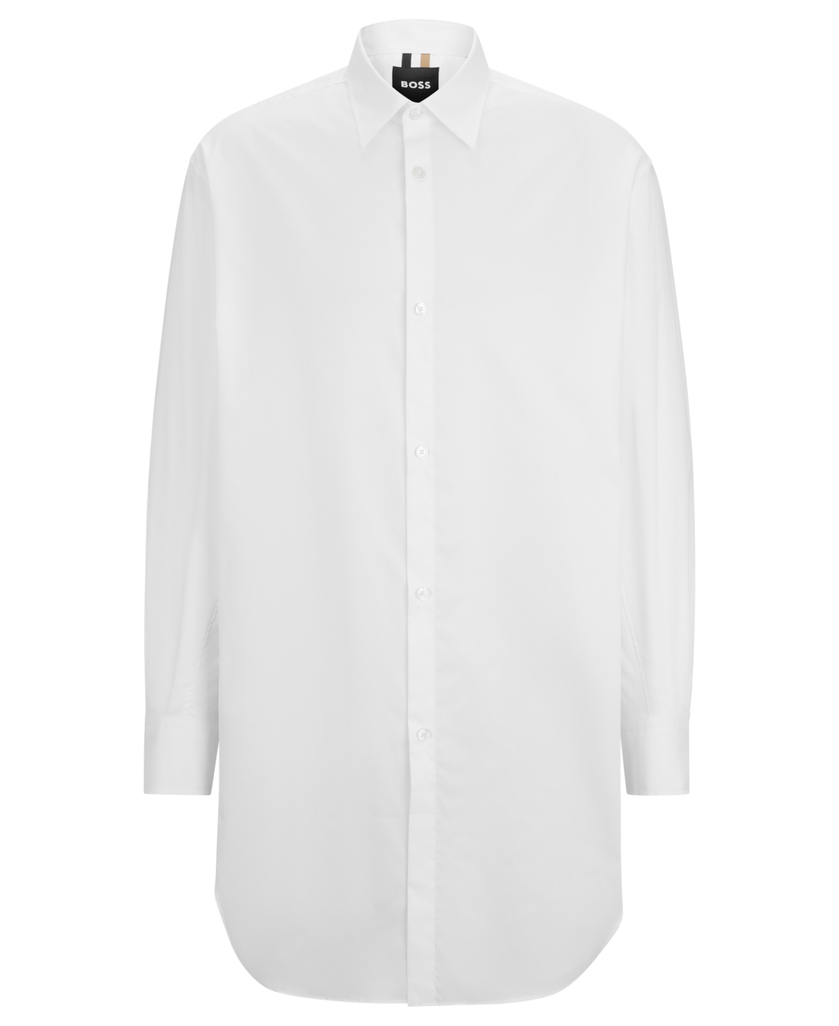 Boss by Hugo Boss Men's Longline Regular-Fit Dress Shirt