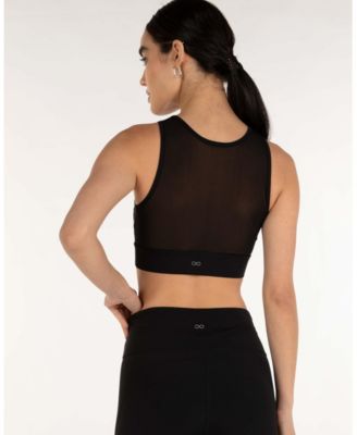 Women's Venti Mesh Longline Silkiflex Crop Bra