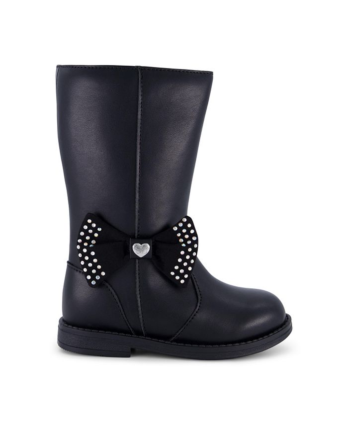 Jessica Simpson Toddler Girls Evie Bow Tall Boots - Macy's