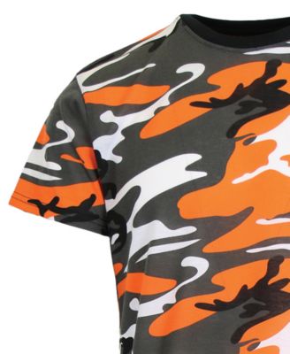 Men's Camo Printed Short Sleeve Crew Neck T-shirt, Pack of 3