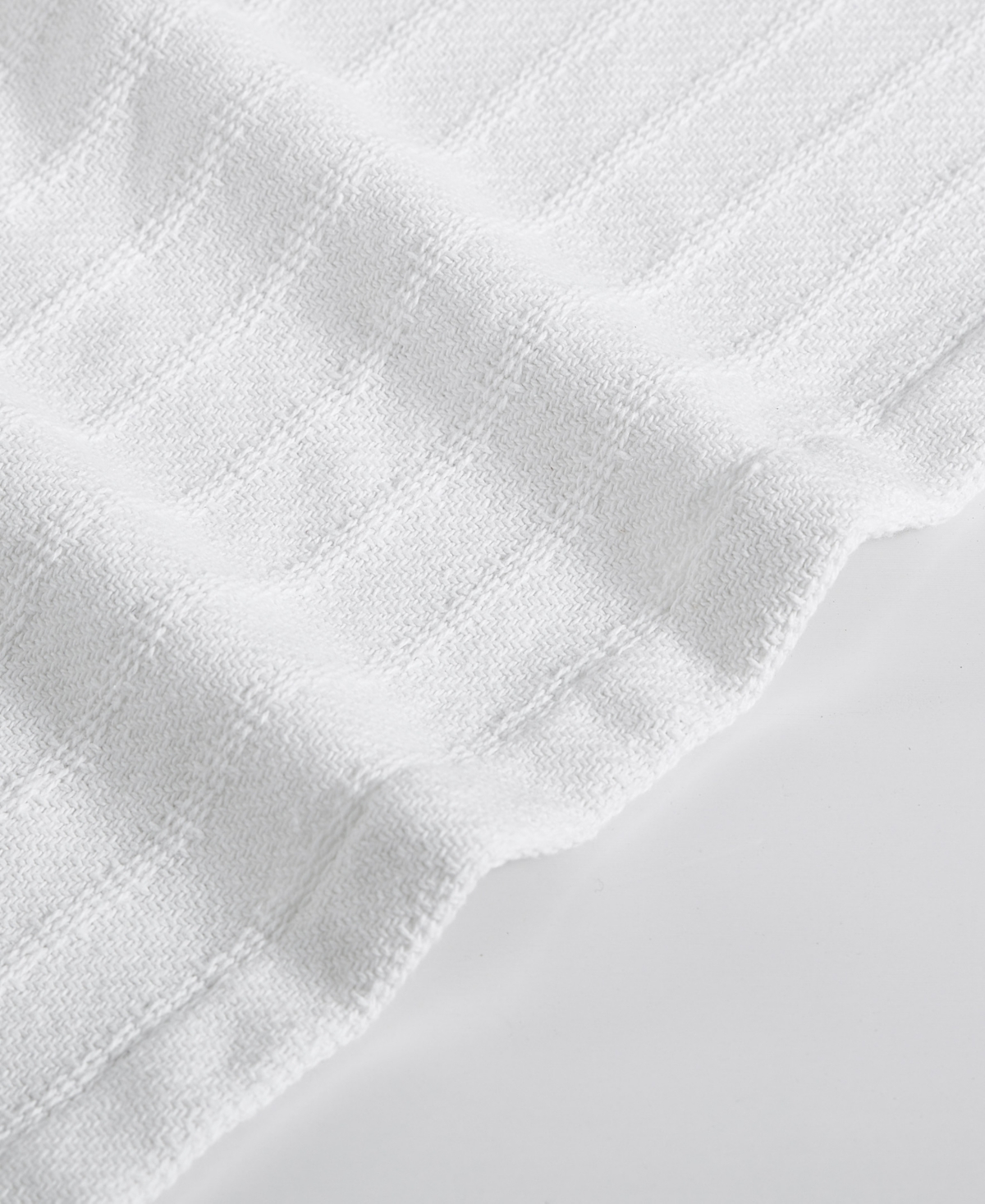 Vera Wang All Over Rib Cotton Reversible Blanket