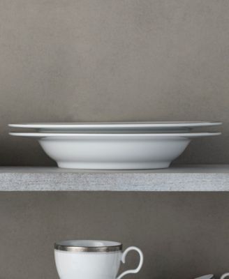 Charlotta Platinum Set of 4 Pasta Bowls, 11", 24 oz.