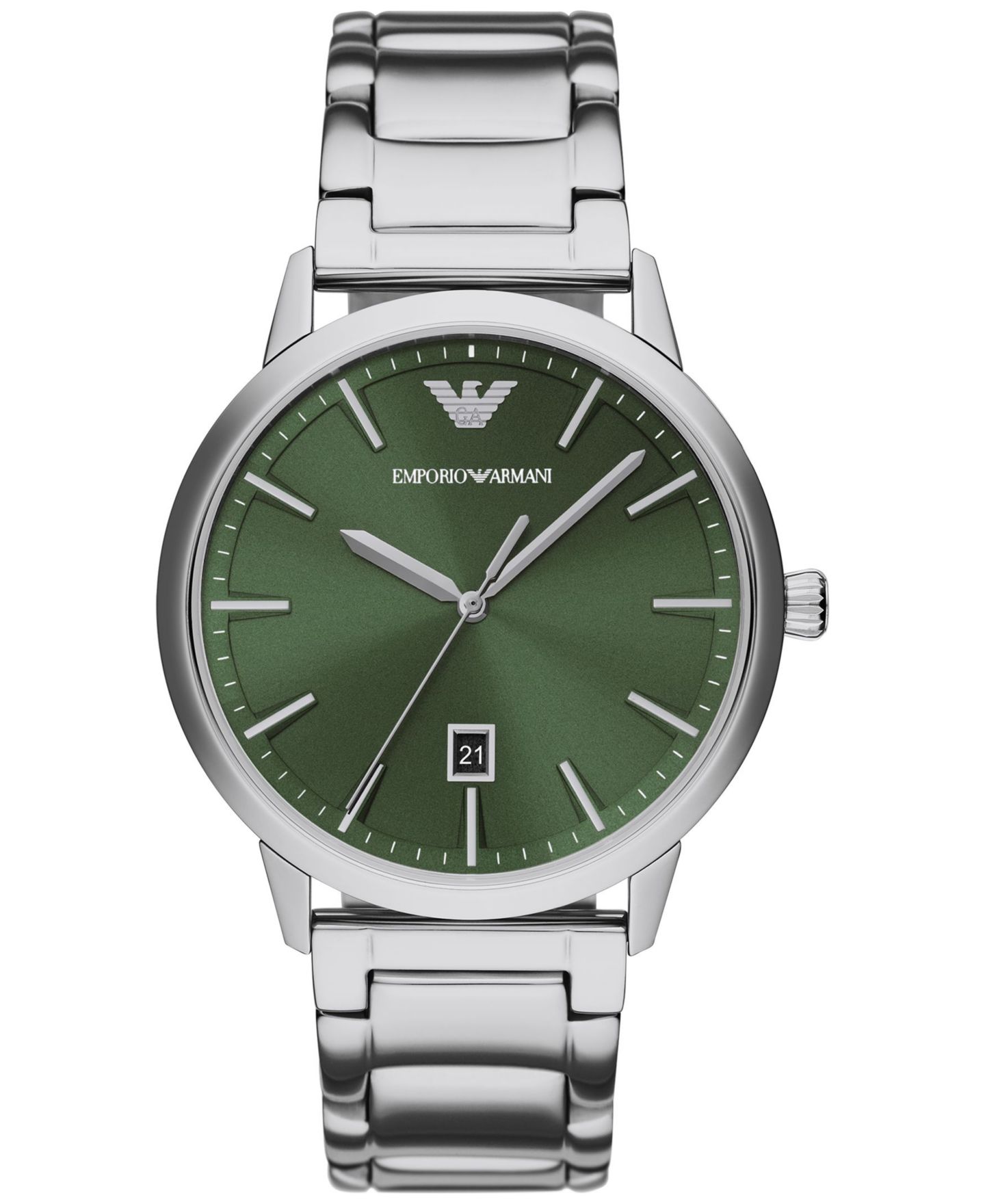 Мужские часы Emporio Armani Stainless Steel Bracelet Watch 43mm — фото 1