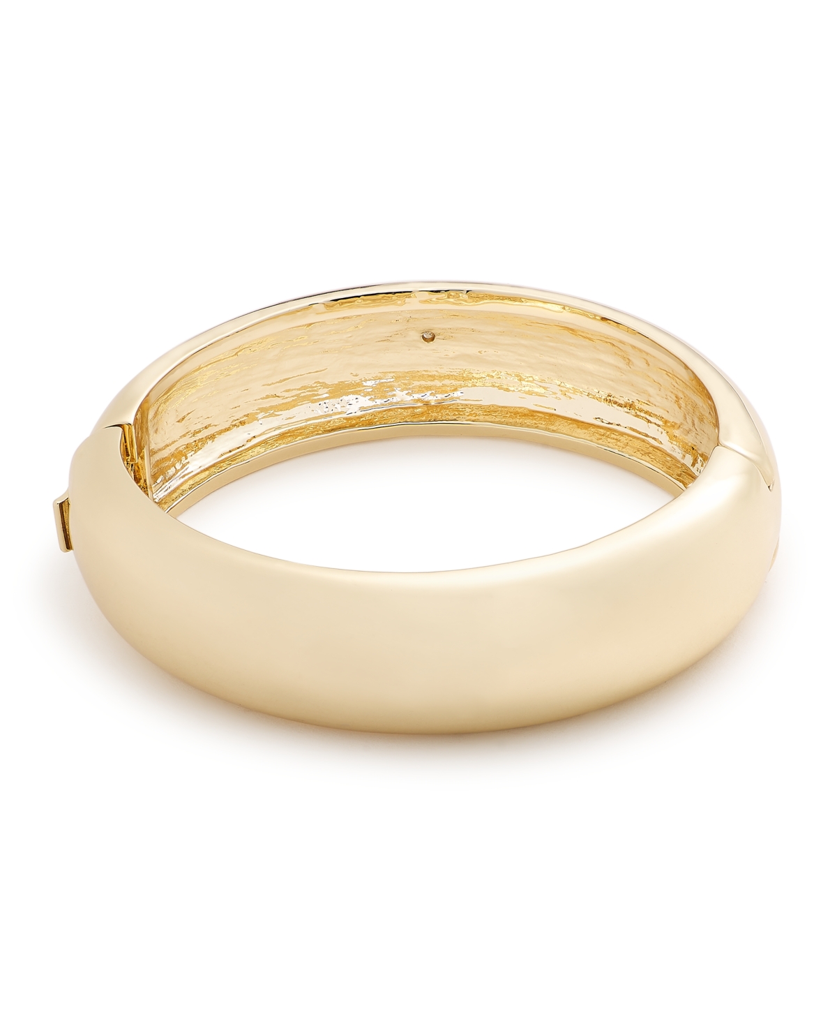 On 34th Gold-tone Hinge Bangle Bracelet, Created For Macy's