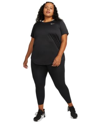 Plus Size Active Dri-FIT Women's Short-Sleeve Logo T-Shirt 