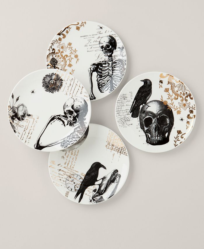 Lenox Vintage Gold Halloween Dessert Plates, Set of 4 Macy's