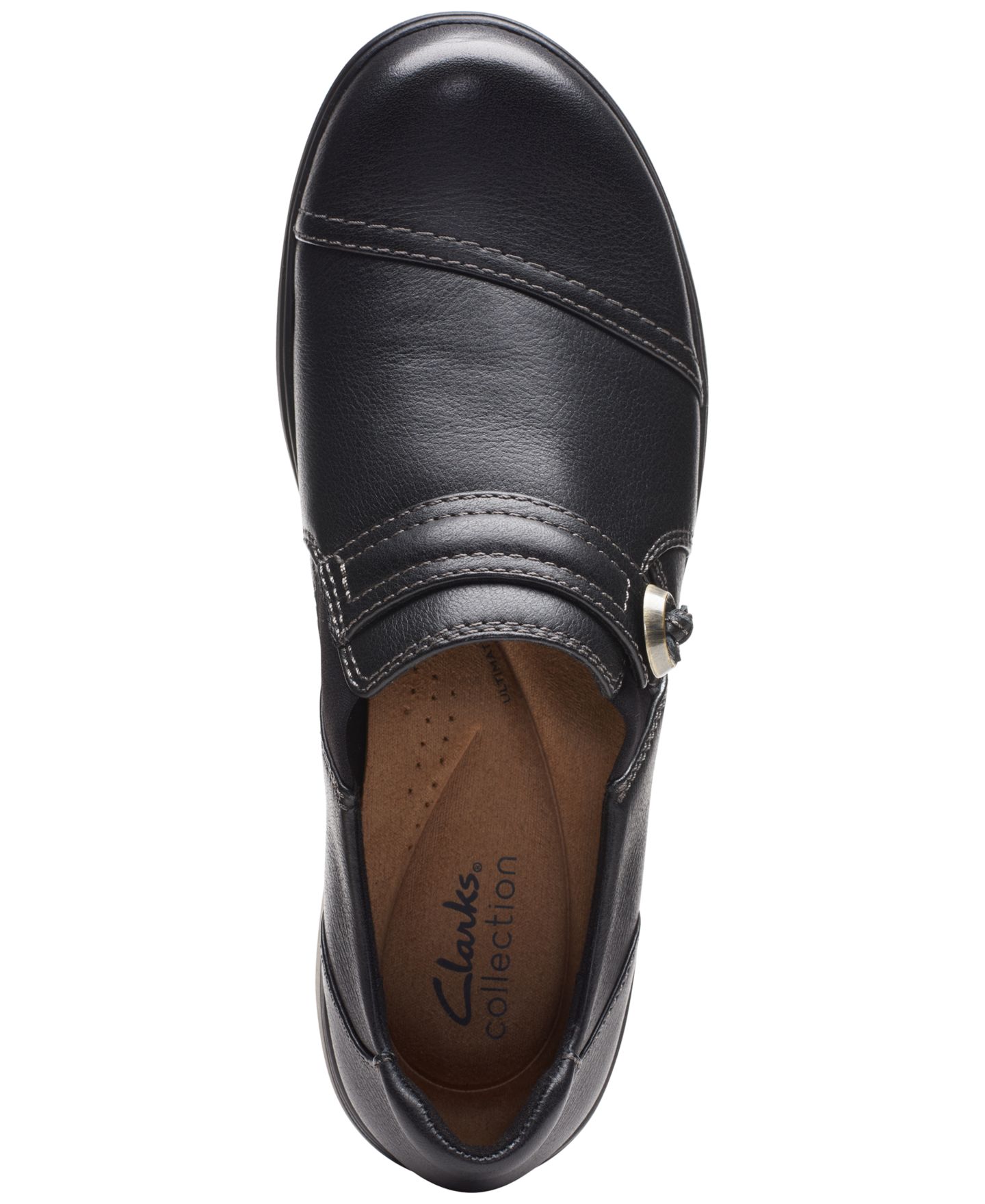 Женские туфли Clarks Carleigh Pearl Strapped Slip-On, цвет: Чёрный — фото 4