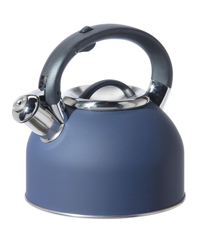 Oggi - Stainless Steel Whistling Tea Kettle, Blue