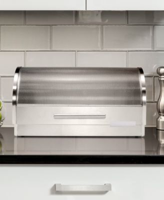 8.5&amp;quot; Bread Box with Tempered Glass Lid