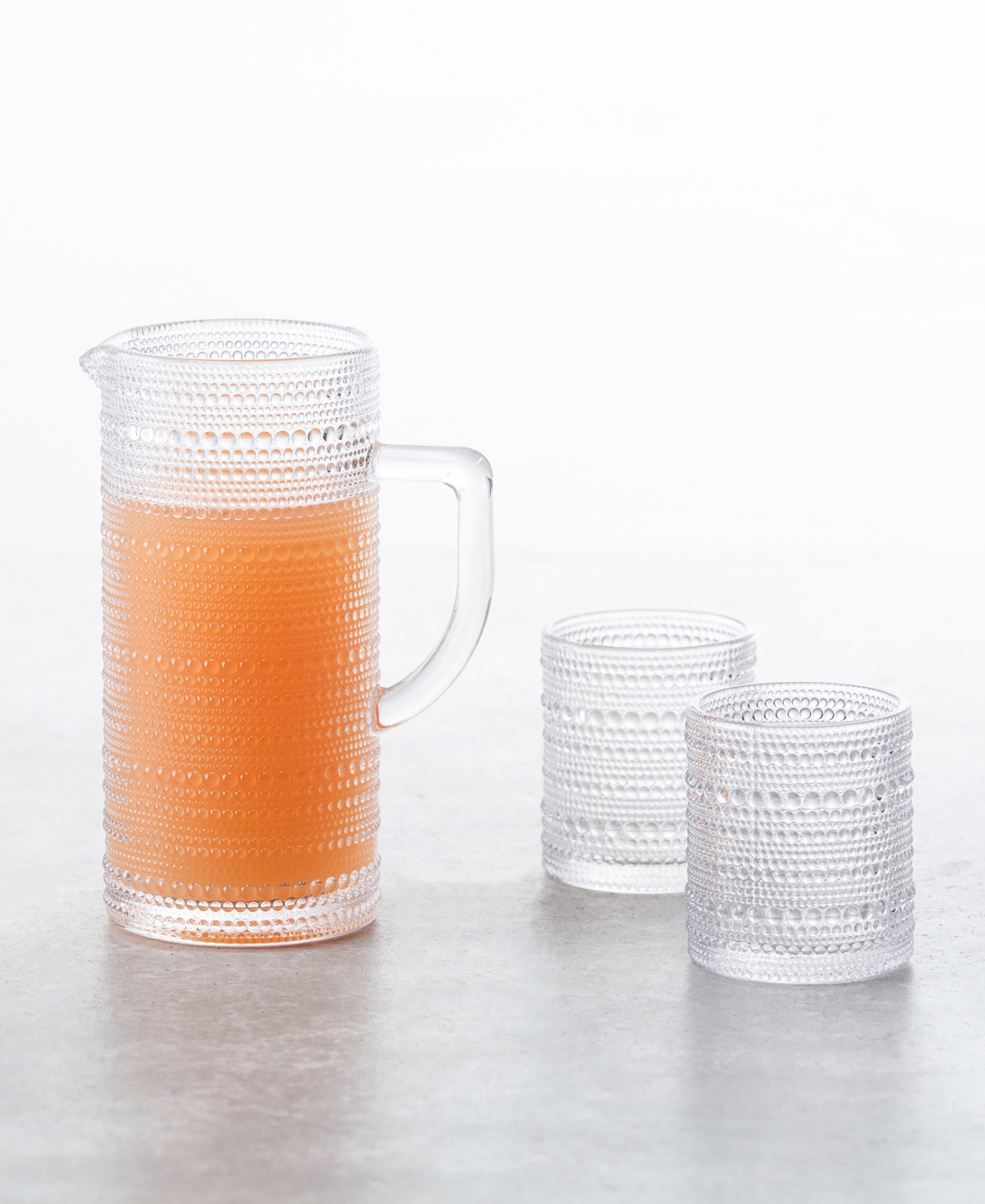 Fortessa JupiterPitcher oz, Dof (double old fashioned) oz, Set of 7 - Clear