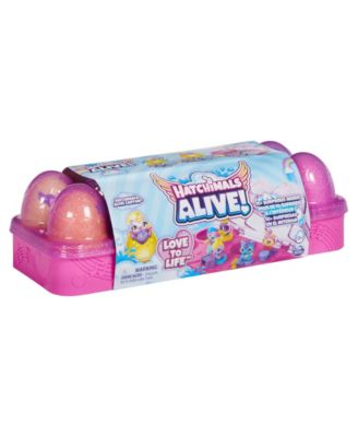 Alive, Egg Carton Toy with 5 Mini Figures in Self-Hatching Eggs