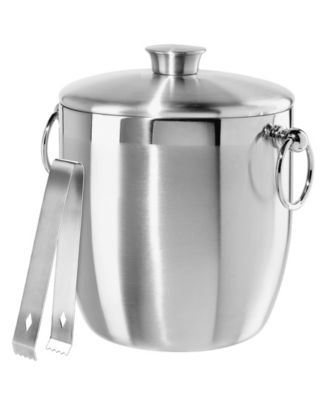 Oggi 2.8 Litre Ice Bucket with Tongs Set - Macy's
