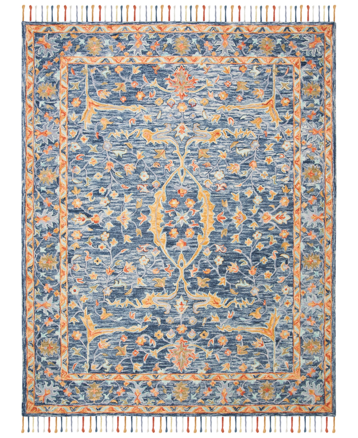 Safavieh Aurora APN116 9' x 12' Area Rug - Blue, Rust