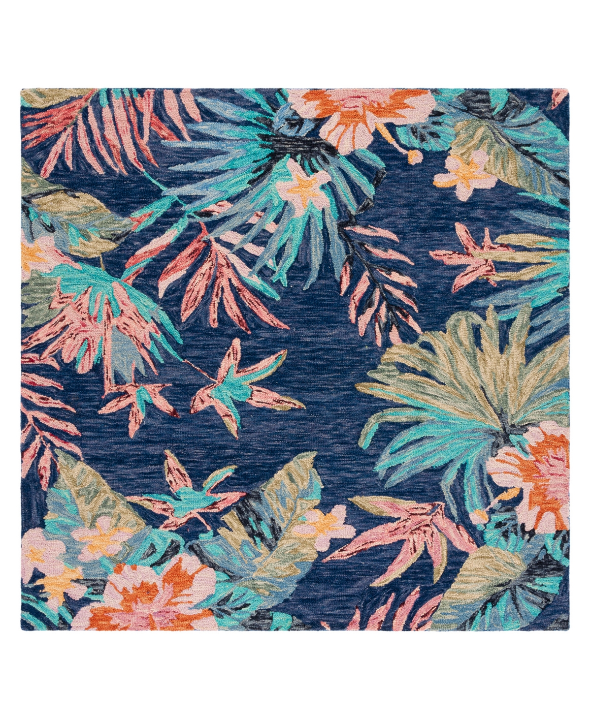 Safavieh Aurora APN524 7' x 7' Square Area Rug - Blue, Pink