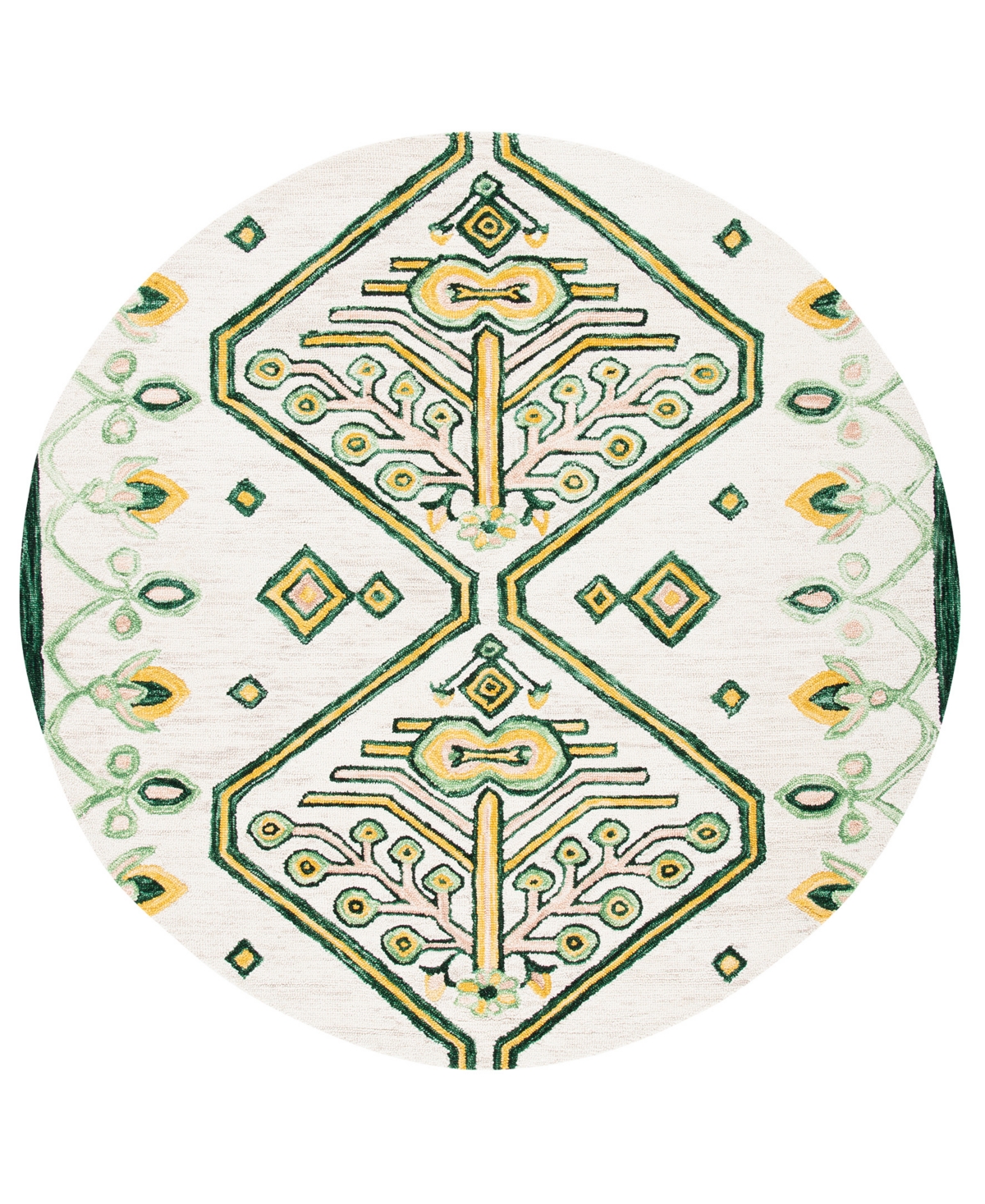 Safavieh Aurora APN703 7' x 7' Round Area Rug - Ivory