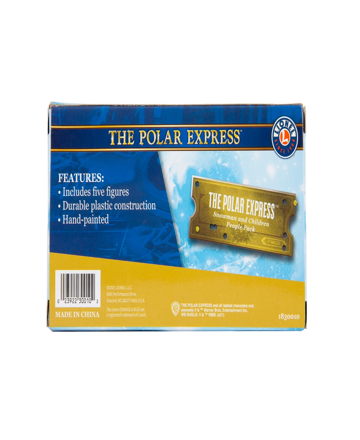 LIONEL THE POLAR EXPRESS CHILDREN PEOPLE PACK WITH SNOWMAN 