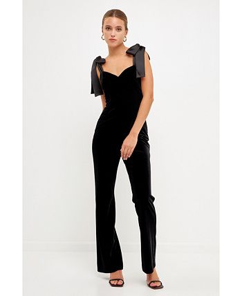 Macys velvet jumpsuit new arrivals