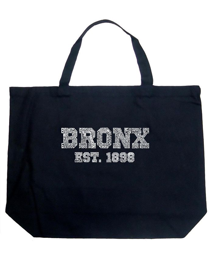 LA Pop Art Bronx Neighborhoods - Large Word Art Tote Bag - Macy's