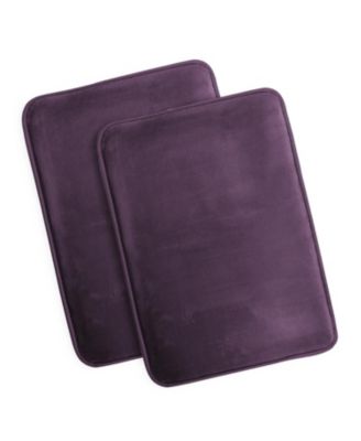 Non-Slip, Ultra Soft Plush, Memory Foam Bath Rug - Small 17"x24" - 2 Pack
