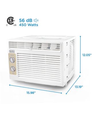 Window Air Conditioner 5,000 BTU, Cools Up to 150 Square Feet White