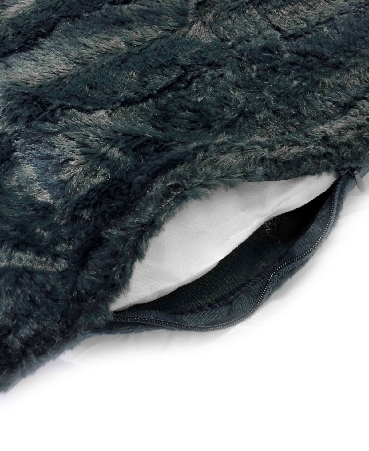 Cheer Collection Plush Reversible Faux Fur 2-Pack Decorative Pillow, 24