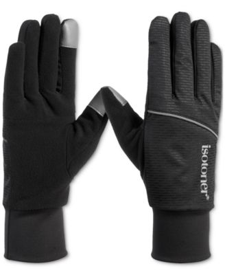Isotoner Signature - Women's Sport Jersey Reflective Water-Repellent Gloves