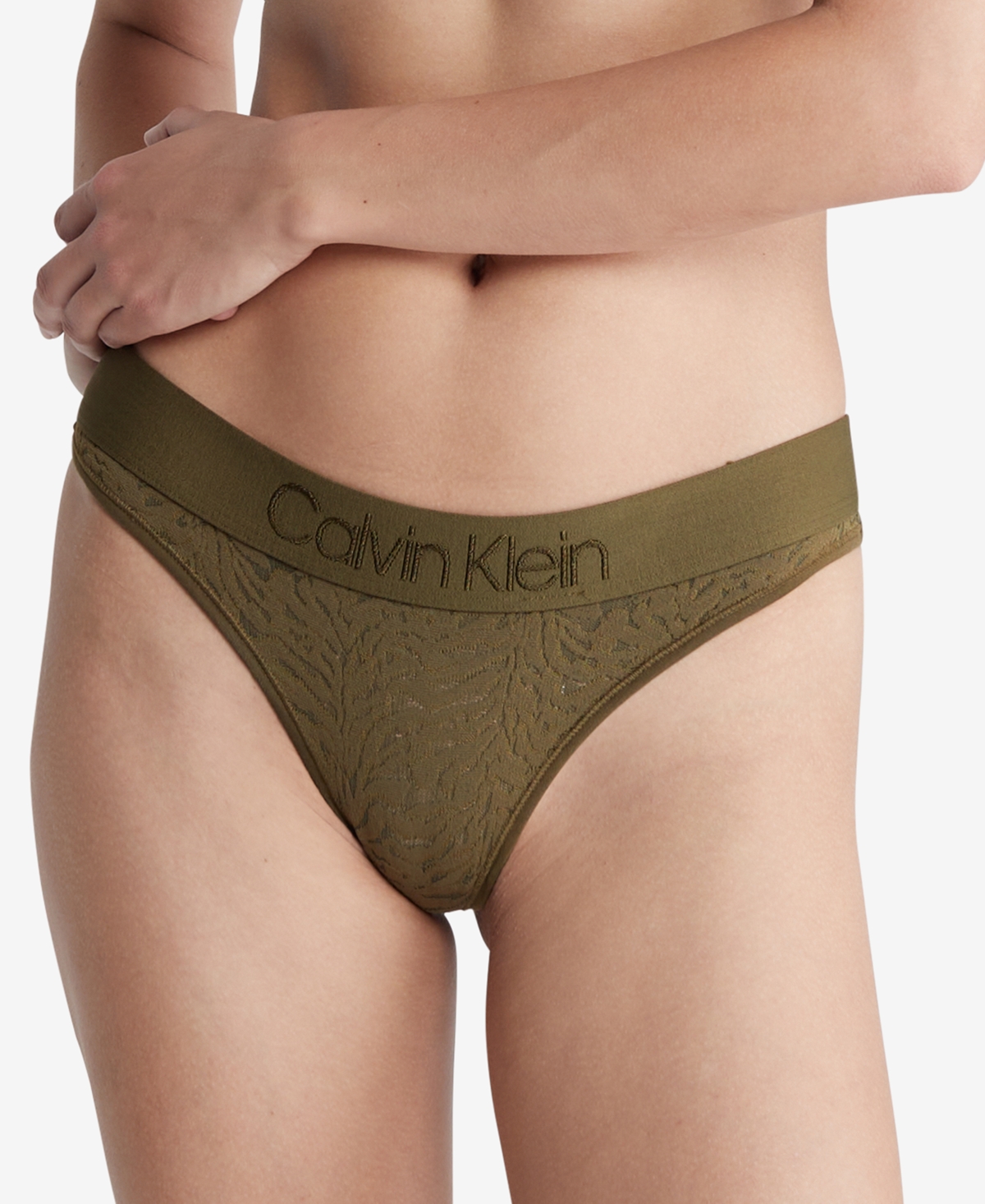 Calvin Klein Women's Intrinsic Thong Underwear Qf7287 In Warm Bronze