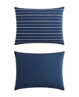 Longdale Solid Stripe Brushed Microfiber Duvet Cover Sets