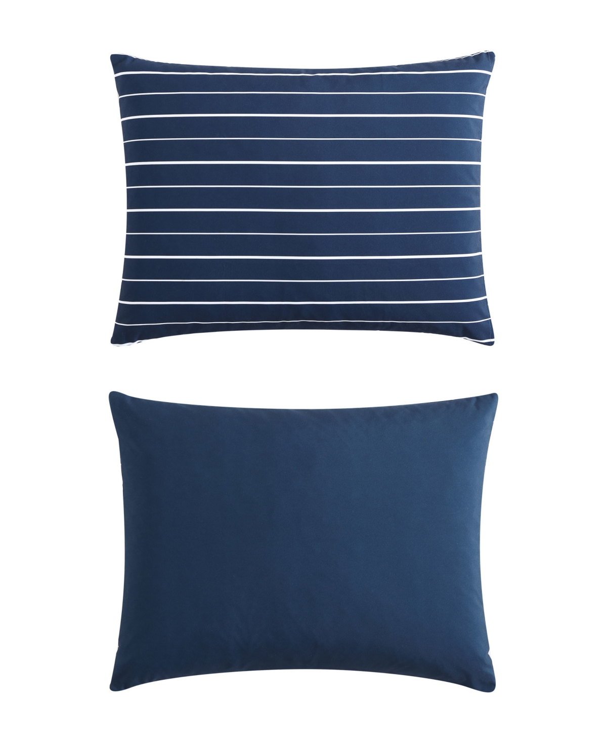 Nautica Longdale Solid Stripe Brushed Microfiber Piece Duvet Cover Set