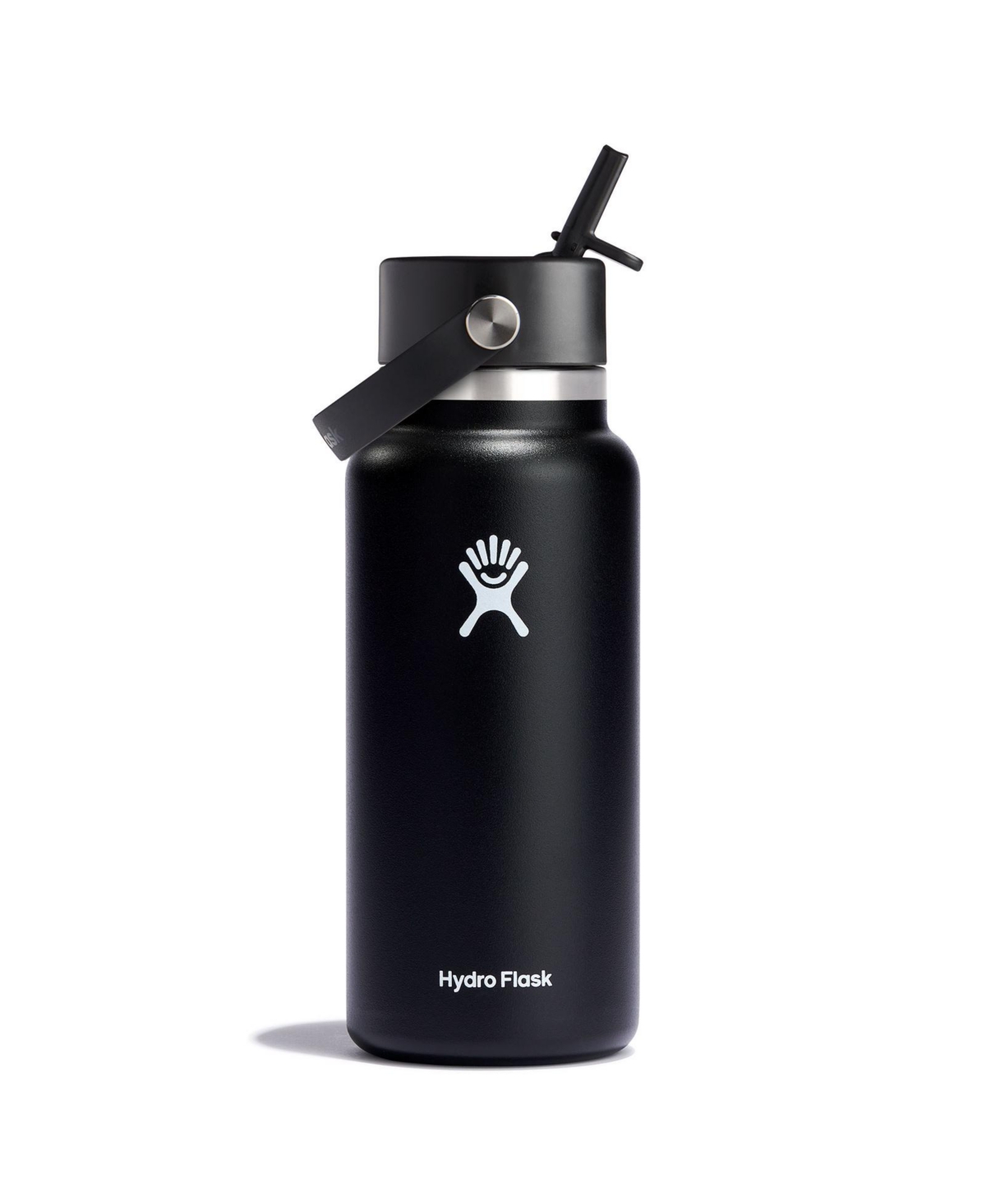Hydro Flask 32 oz Wide Mouth With Flex Straw Cap In Black