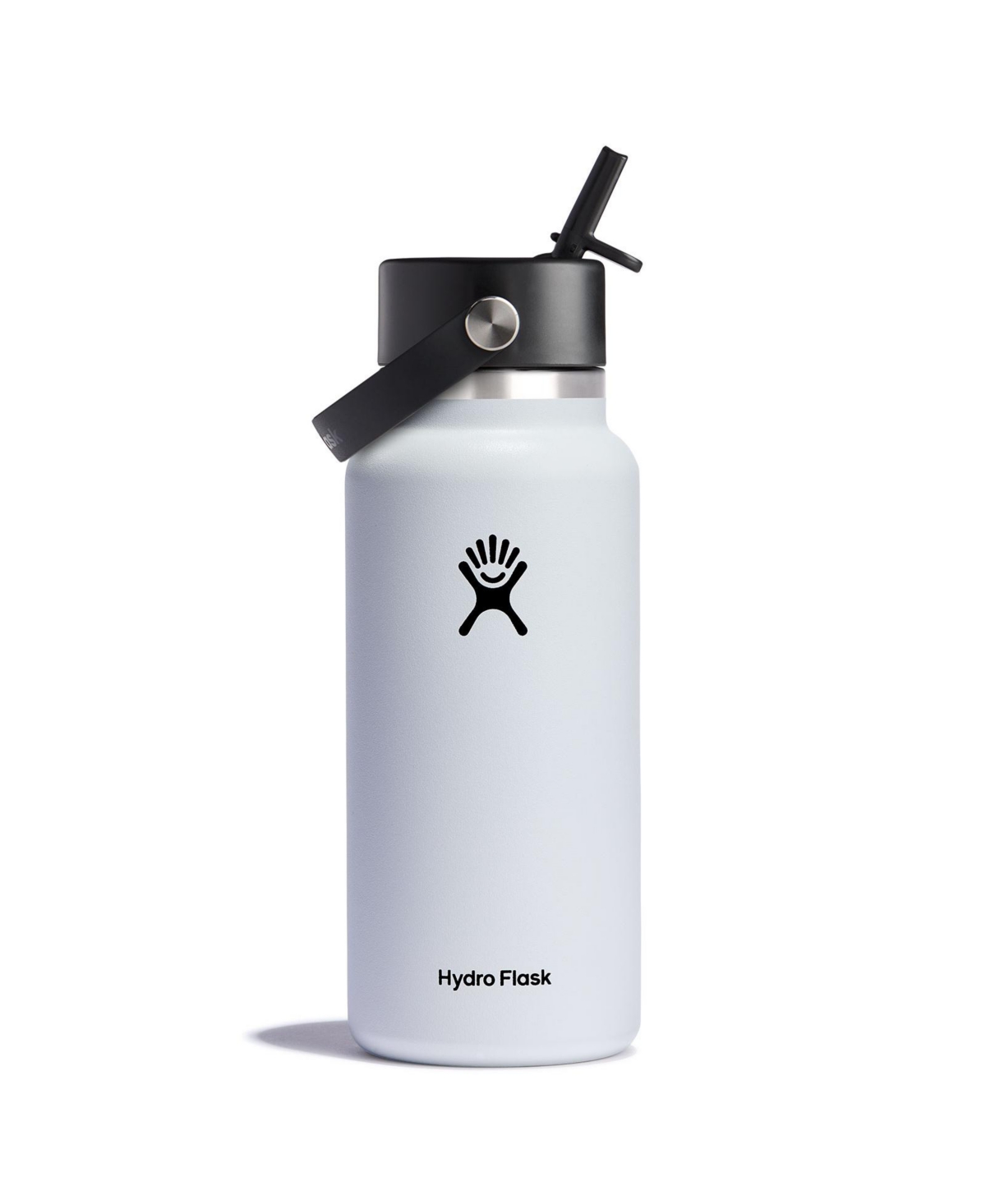 Hydro Flask 32 oz Wide Mouth With Flex Straw Cap In White