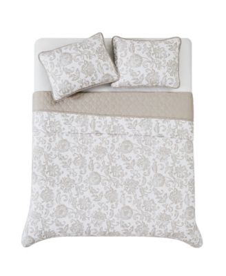 Cannon Sylvana Jacobean Floral Quilt Sets In Multi