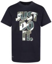 Nike 3brand By Russell Wilson Big Boys Dri-fit Gradient Check T-shirt In  Midnight Navy