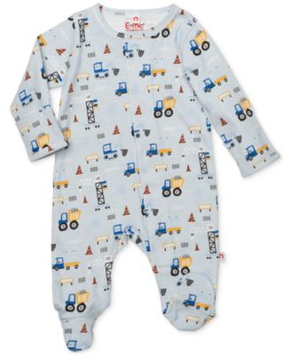 EASY = MAGNETIC CLOSE - Baby Boys Printed Footed Coverall
