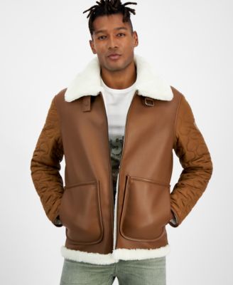 Macys mens guess jackets online