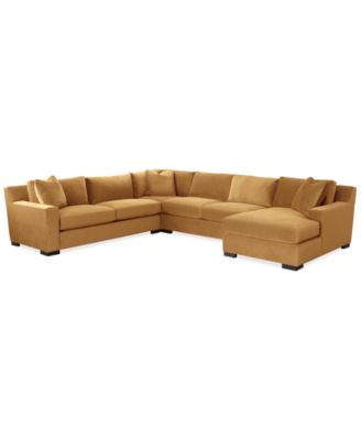 CLOSEOUT! Marristin 148" 4-Pc. Fabric Chaise Sectional, Created for Macy's