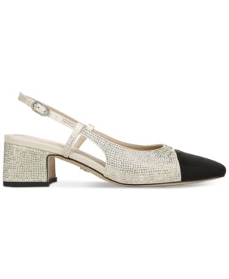 Women's Tarra Glitz Slip-On Slingback Pumps