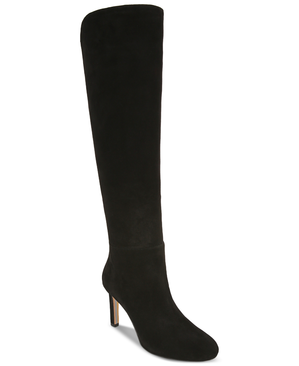 Shop Sam Edelman Women's Shauna Tall Dress Boots In Black Suede