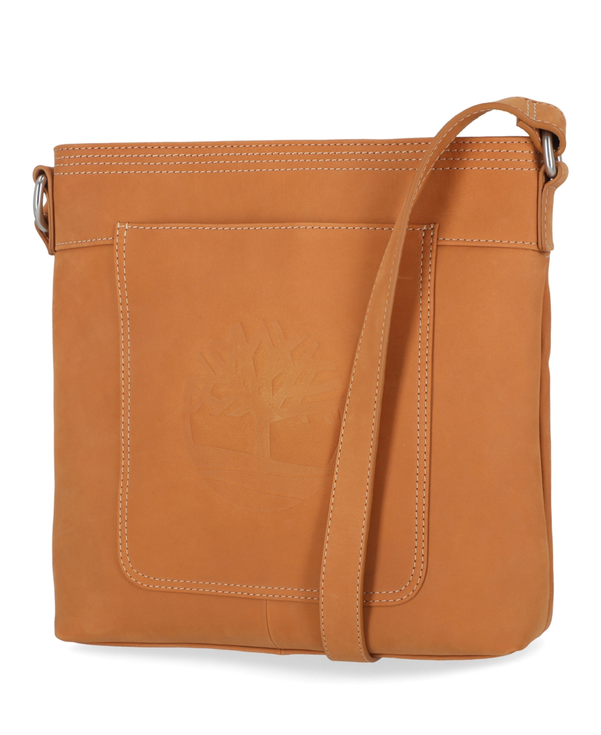 Leather Crossbody Purse Shoulder Bag - Cognac