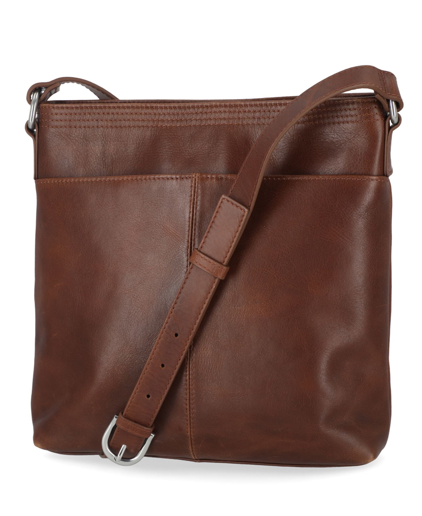 Женская сумка Timberland Leather Crossbody Purse Shoulder, цвет: Коньячный — фото 2