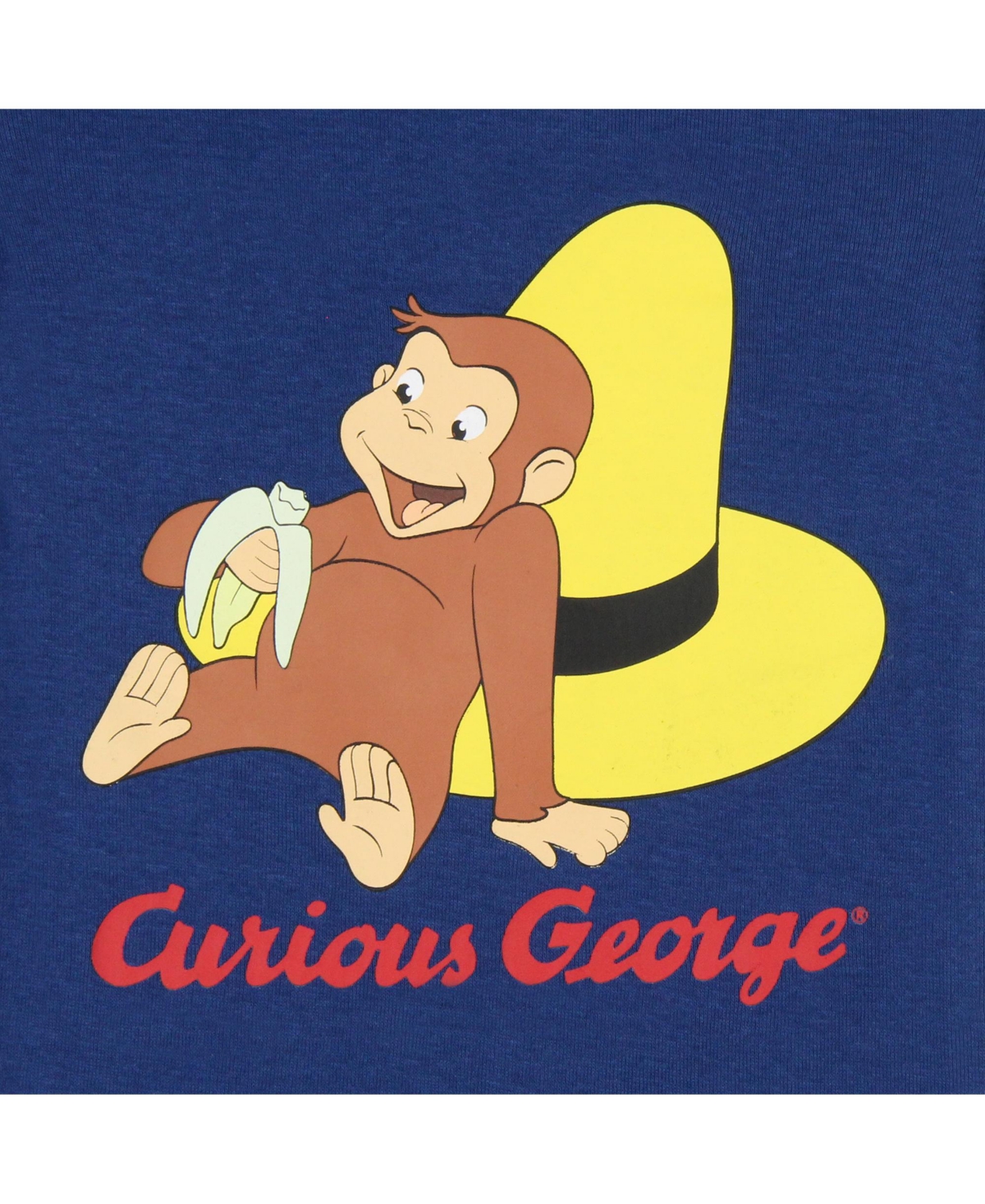 Curious George Toddler Boys Tight Fit Character Banana Striped Sleep Pajama Set