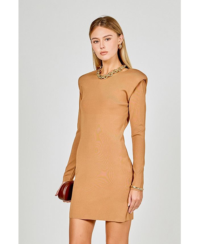 endless rose Women's Shoulder Pad Knit Dress Macy's