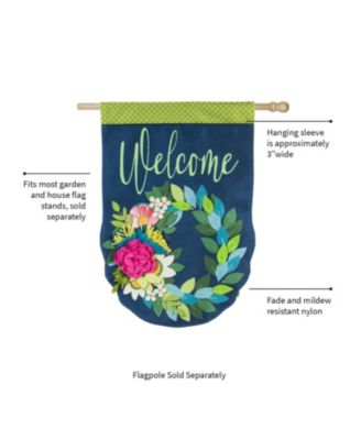 Flower Garden Burlap House Flag 28 x 44 Inches Outdoor Decor for Homes and Gardens