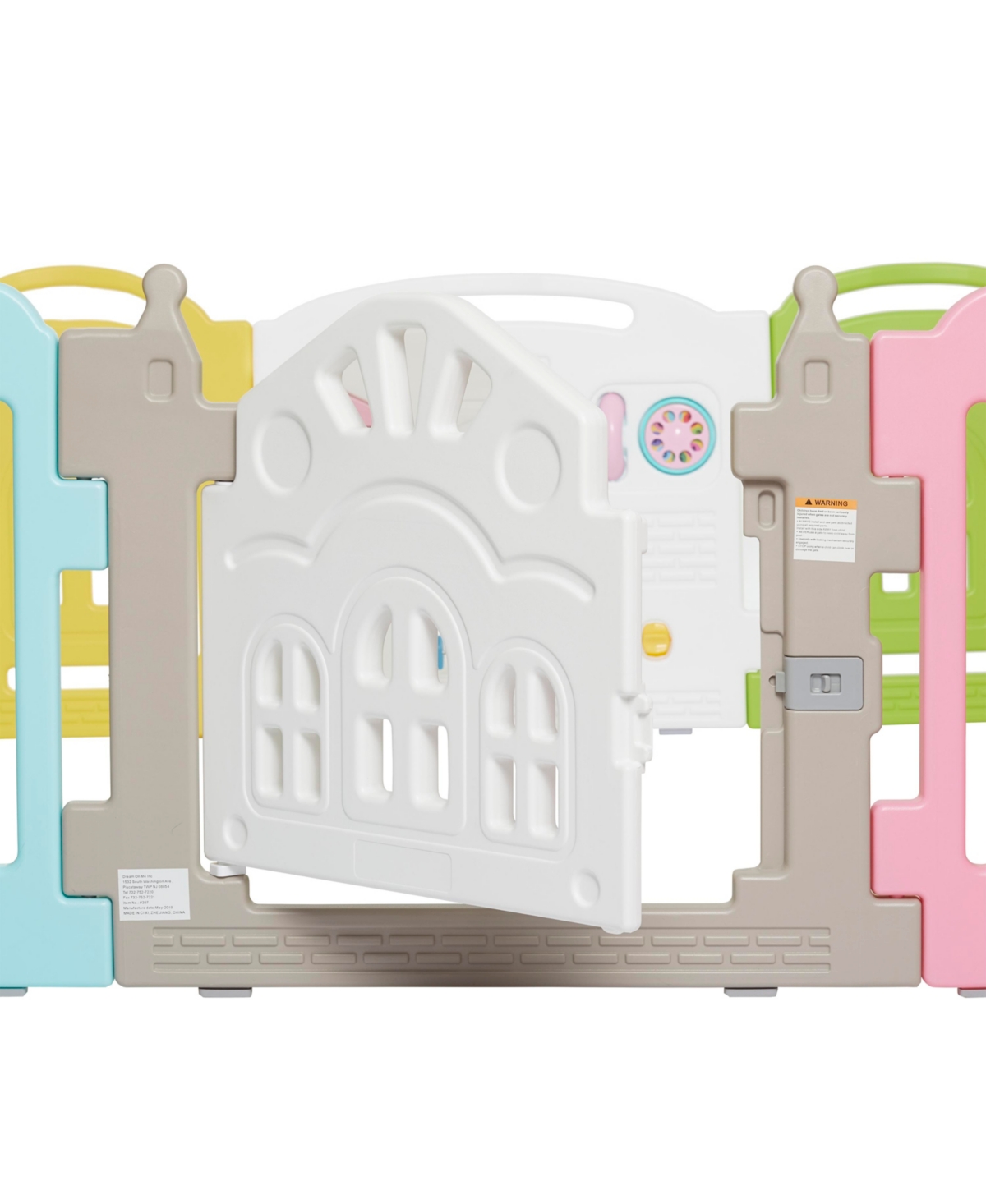 Dream On Me Baby 14 Panel Groovy Play Center, Playard Colors - Multi