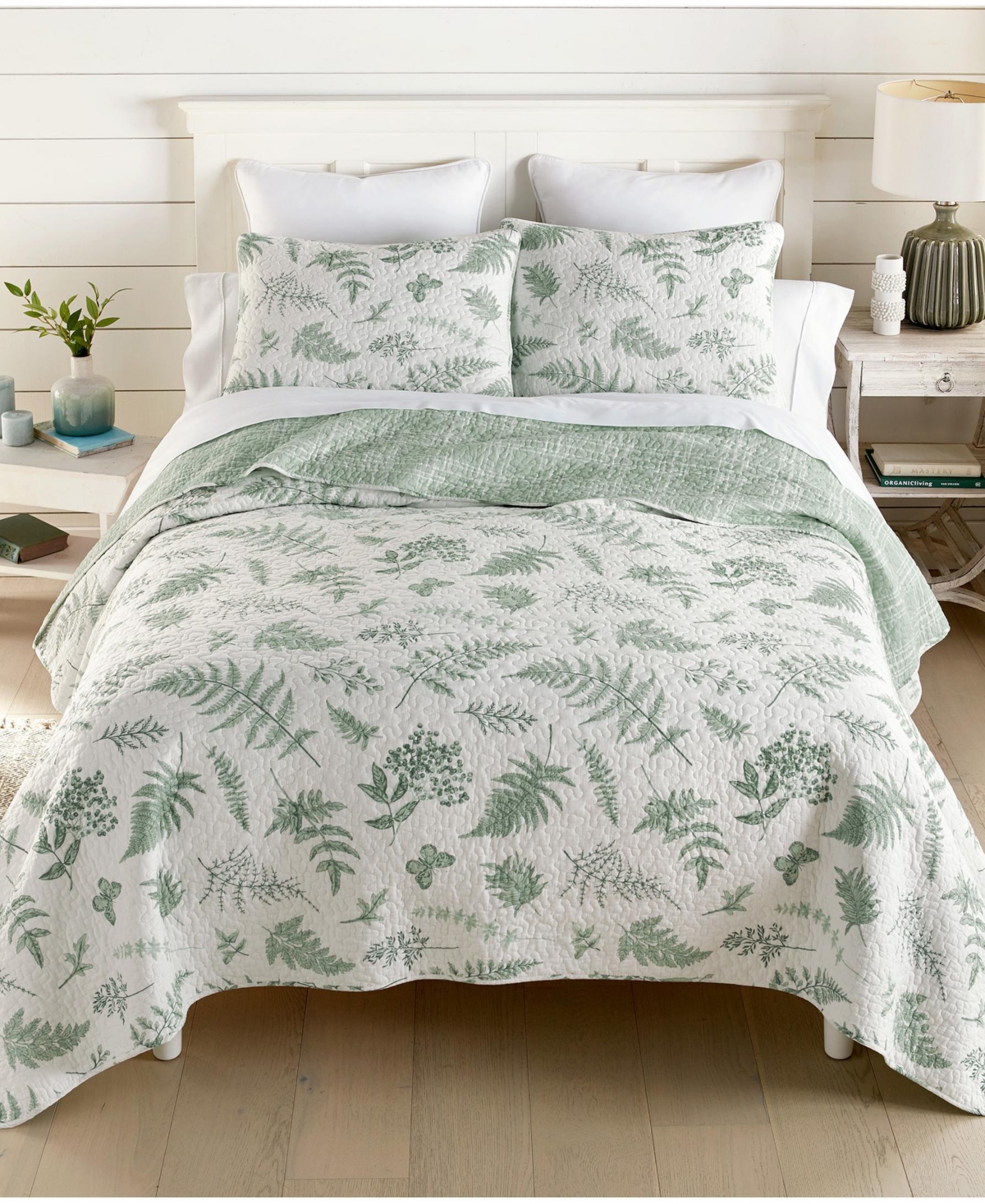 Donna Sharp Botanical Reversible 3-piece Quilt Set, King In Multi